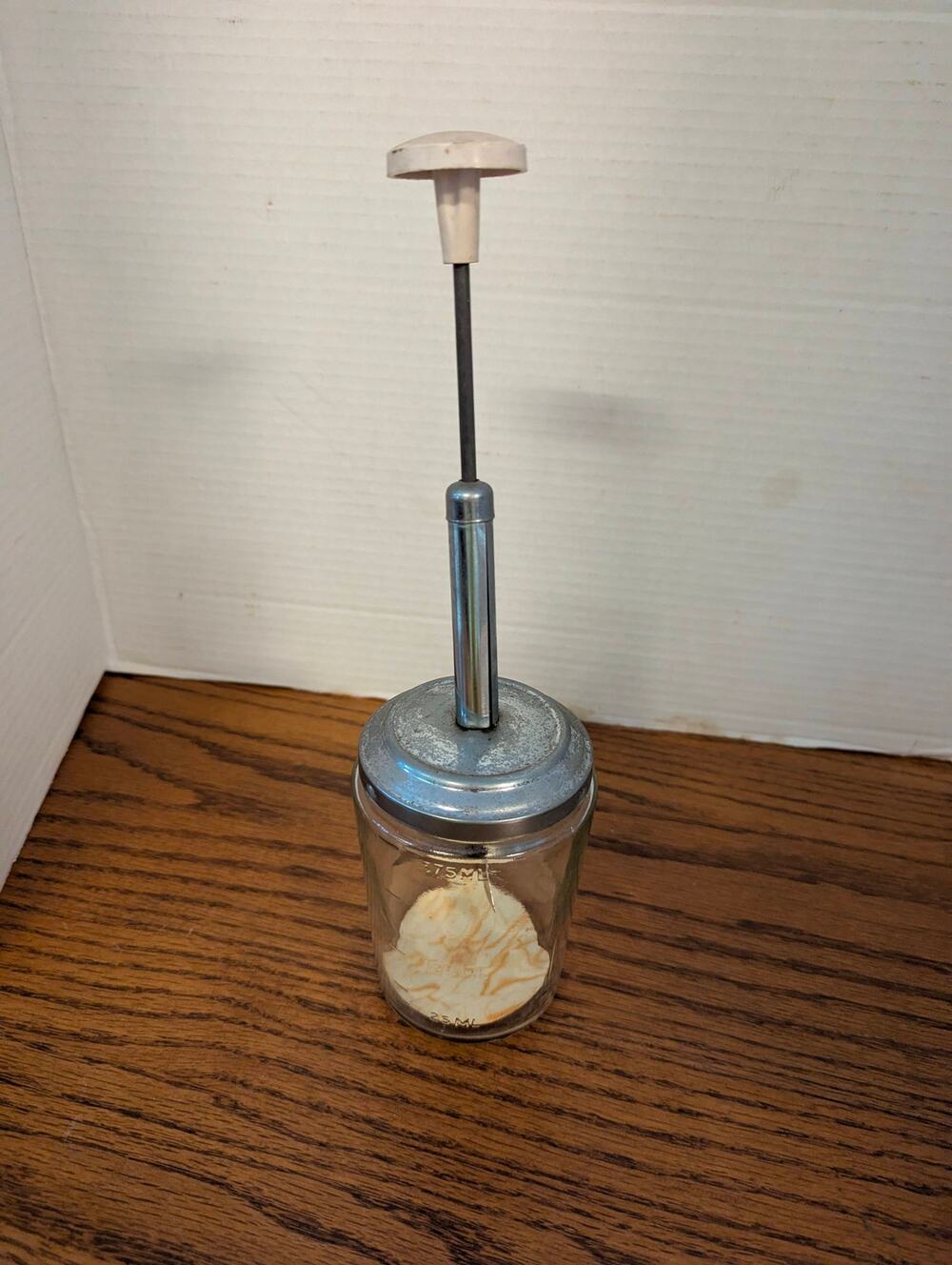Vintage Acme Glass Jar Butter Churn / Cream Whipper Chopper Kitchenware